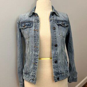 Marine Layer Embroidered Jean Denim Jacket Sz XS